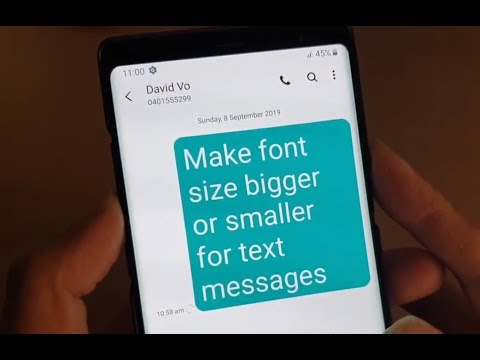 Galaxy Note 10 / 9 / 8: How to Increase / Decrease Text Message App Font Size
