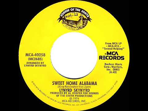 1974 HITS ARCHIVE: Sweet Home Alabama - Lynyrd Skynyrd (stereo 45)