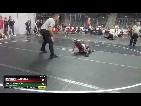 65 Lbs Cons. Round 3 - Brindley Mazzulla, Team Nebraska Vs Freyda Nelson, Team Minnesota 8550