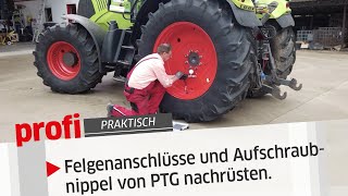 Felgenanschlüsse und Airbooster-Aufschraubnippel von PTG nachrüsten | profi #Praktisch