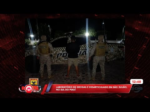 Laboratório de drogas é desarticulado em São Julião no sul do Piauí 19 01 2026