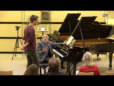 Dmitry Bashkirov teaches Dominic Chamot Brahms Piano Sonata C Major, Op 1,