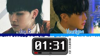 🕰️ GOT7 (갓세븐) [JayB &amp; Youngjae] - 1:31 a.m. (잘 지내야해) [Color Coded Lyrics Han|Rom|Esp] 🕰️
