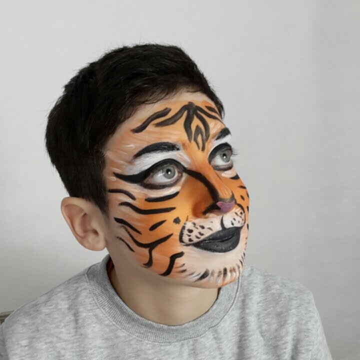 Tigre Face Painting Trucco Bimbi Semplice per Carnevale | Argentealo
