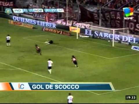 Gol de Ignacio Scocco. Newells 2 Independiente 1. Torneo Final 2013 (Infobae.com)