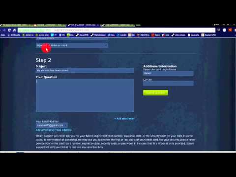 Tutorial Lapor Id steam yang dicuri atau dihack