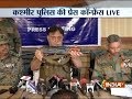 Kashmir police briefs media after successful encounter of terrorist Talha Rashid