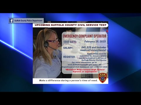NY Long Island Suffolk County Complaint Operator Civil Service Exam