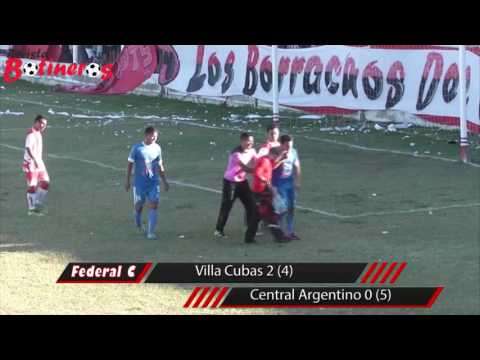 Federal C: Villa Cubas 2 (4) vs Central Argentino 0 (5)