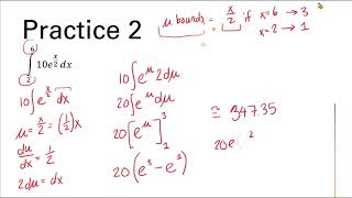 Integration by Substitution: Exponential Form