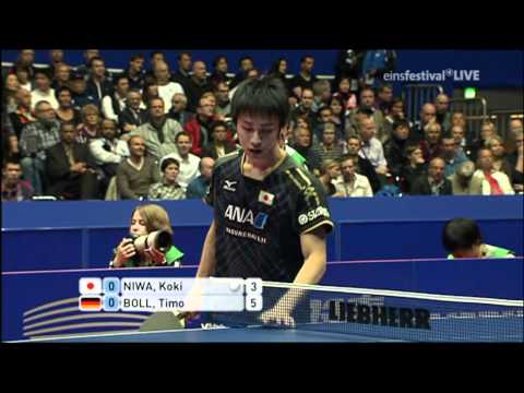 2012 WTTTC:  NIWA Koki - BOLL Timo  - Set1