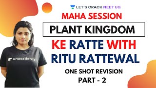 Plant Kingdom - One Shot Revision  Part 2  NEET Bi