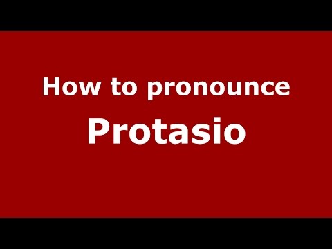 How to pronounce Protasio (Brazilian Portuguese/Brazil)  - PronounceNames.com