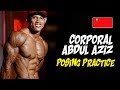 KPL Abdul Aziz (Mens Physique Below 170cm) Posing Practice
