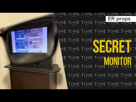 Secret monitor. Escape room SHELTER. Props for the escape room