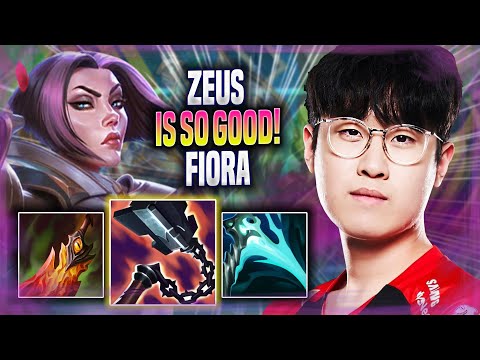 ZEUS IS SO GOOD WITH FIORA! - T1 Zeus Plays Fiora TOP vs Camille! | Season 2022