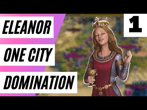 Eleanor One City Peaceful Domination Challenge (Civ 6 Deity)