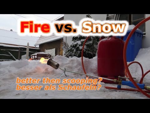 FIRE vs. SNOW - Gasbrenner gegen Schnee - funktioniert das?
