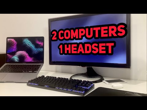 Use 1 Headset for 2 Computers // Dual PC Audio Setup