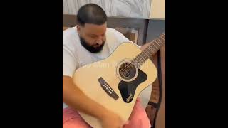 Deejay Khalid - Gets Signature guitar from Bob Marley 💯🇯🇲🔥
