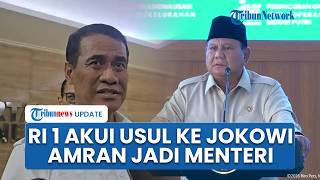 Prabowo Akui Pernah Usul ke Jokowi agar Amran Jadi Menteri Pertanian: Ini Orang Oke Pemikirannya