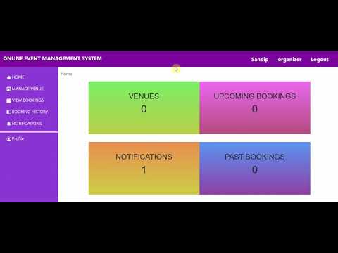 Event Management System In Java