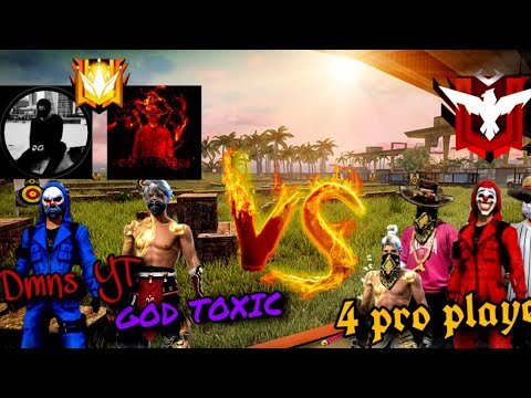 GOD TOXIC & DEMONS YT ✅ 2 VS 4 PRO PLAYERS⚔️ {2vs4 full gameplay} deagle👑 and vazo leuta 👑