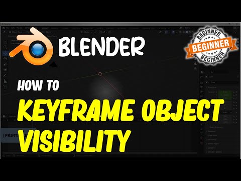 Blender How To Keyframe Object Visibility