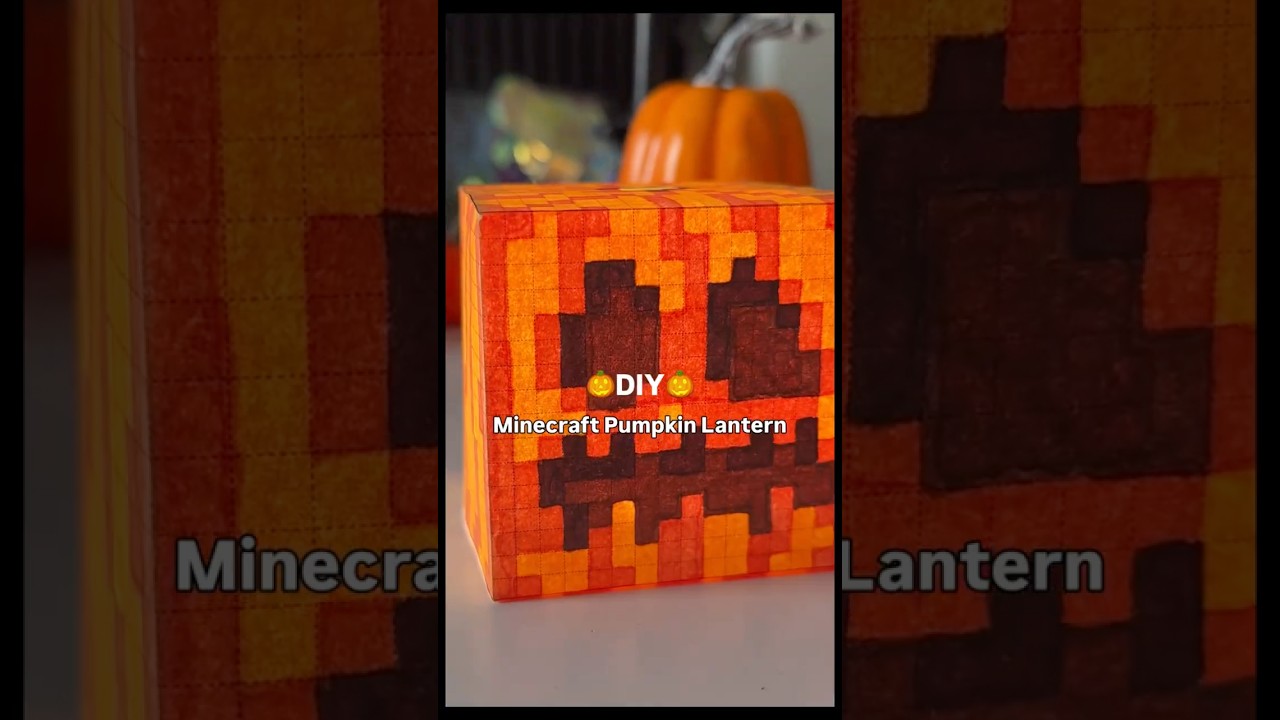 DIY Minecraft Pumpkin Lantern🎃