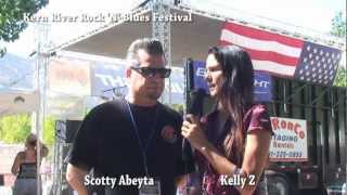 Scotty Abeyta (Rip Cat Records) Chats With Kelly Z @ Kern River Rock 'N' Blues Fest 2012