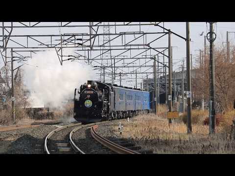 東北本線 C58形+キハ141系 9531レ「SL銀河いわて幸せ大作戦」 仙北町駅通過 2019年4月7日