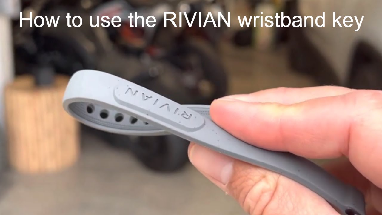 How to use the wristband key on the RIVIAN R1T or R1S detailed walkthru - YouTube