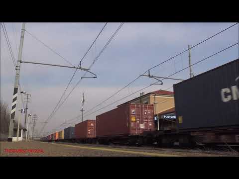 LA STROMBAZZATA DELLA E.483 OCEANOGATE IN DOPPIA CON MERCI A PONTECURONE (AL) 8 - 2 - 2020.