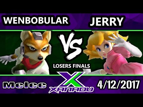 S@X 197 - Wenbobular (Fox) Vs. Jerry (Peach, Fox, Marth) - SSBM Losers Finals - Smash Melee