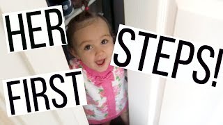 BABY'S FIRST STEPS | DAY IN THE LIFE OF A MOM | Hayley Paige