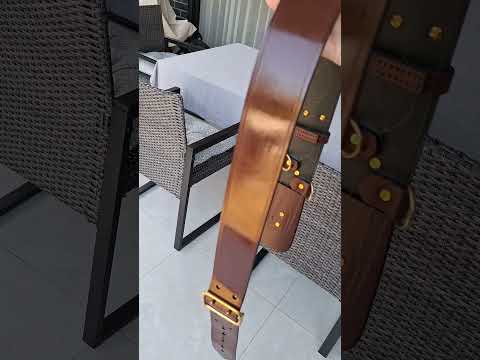 Sam Browne belt polished