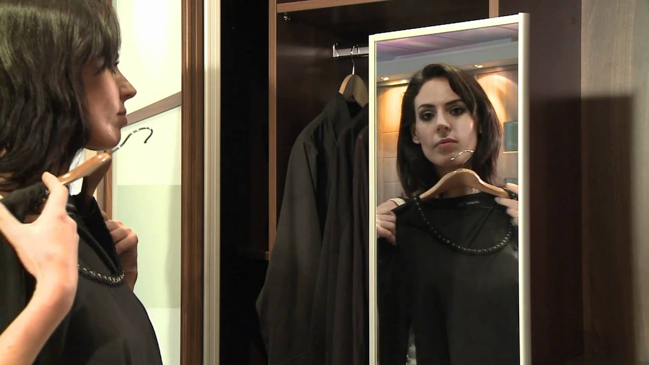 Sliderobes wardrobe interior pull-out pivoting mirror