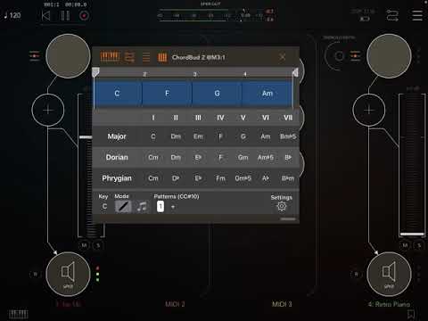 ChordBud 2 AUv3 POC Demo - With other Bud Apps