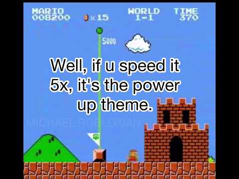 Wait.. if you speed up the Super Mario Bros. level complete theme, it become the ****?!!?!?