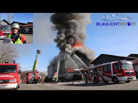 Vollbrand Obsthof in Weißensberg 20.02.2021