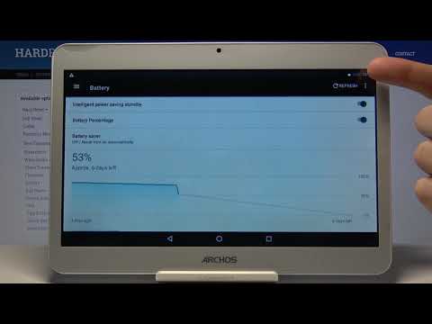 How to Check Battery Percentage on ARCHOS Access 101 3G V2 – Battery Settings