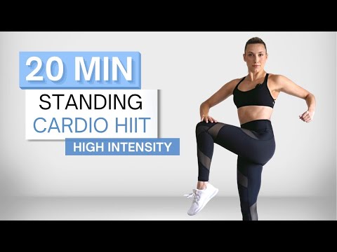 20 min STANDING CARDIO HIIT WORKOUT | Super High Intensity | Wrist Friendly | No Repeats