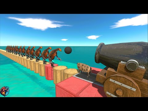 Cannon vs Animals, dinosaurs and ARBS units - ARBS