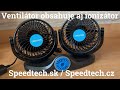 Ventilátor DUO - 12V / 10W / na palubnú dosku / s ionizátorom - Video Youtube