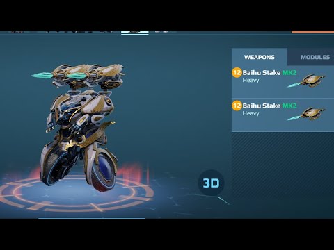 #warrobots Testing MK3 Baihu #lynx with Baihu #stake very sneaky and very strong I love it #pixonic