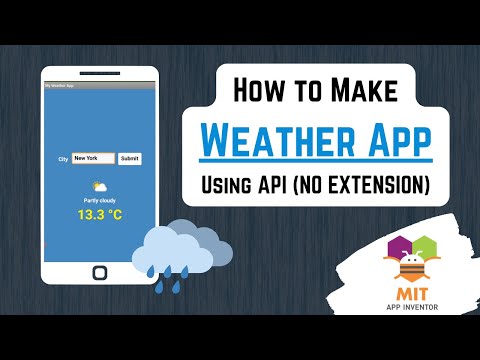 MIT App Inventor Weather App | No Extension | Weather API #appinventor #mitappinventor #appinventor2