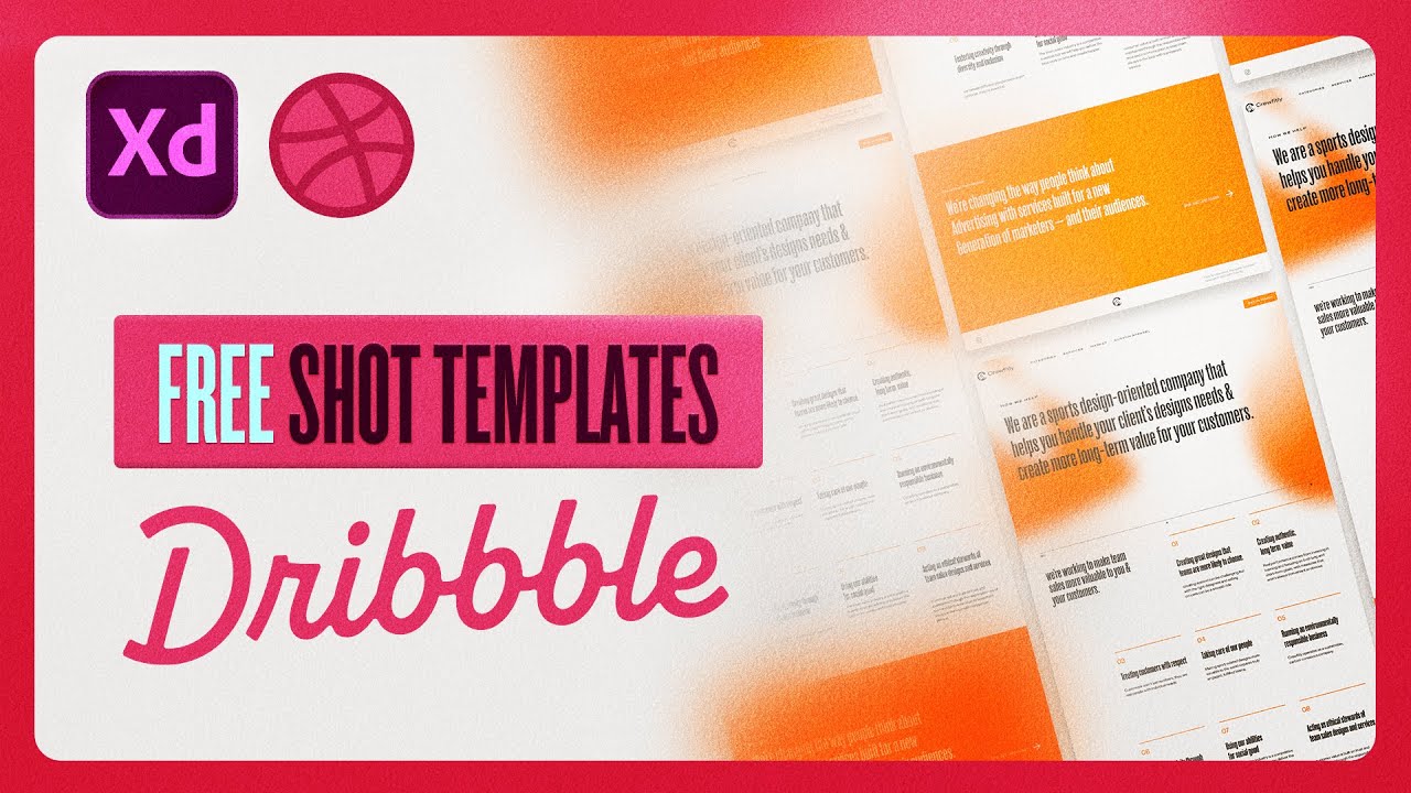 FREE Dribble Post Templates |The lazy guide to make dribbble shots fast & consistently