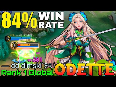 84% Win Rate Odette Monster Midlaner - Top 1 Global Odette by — dd dimski`୨ৎ - Mobile Legends