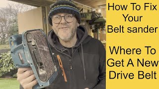 How To Change the drive belt of your belt sander.