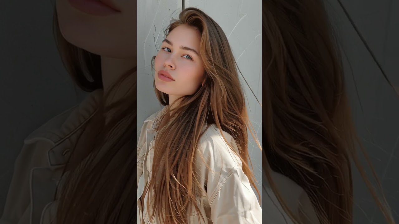 Soft Geometry – Portrait of Aria Lorne | Minimalist Digital Art